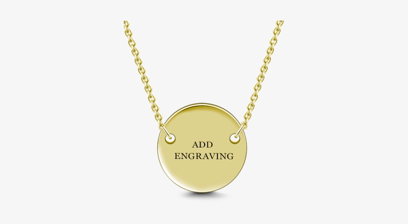 Free Shipping Orders Over $49 - 14k Gold Plated Engraved Tag Necklace, transparent png