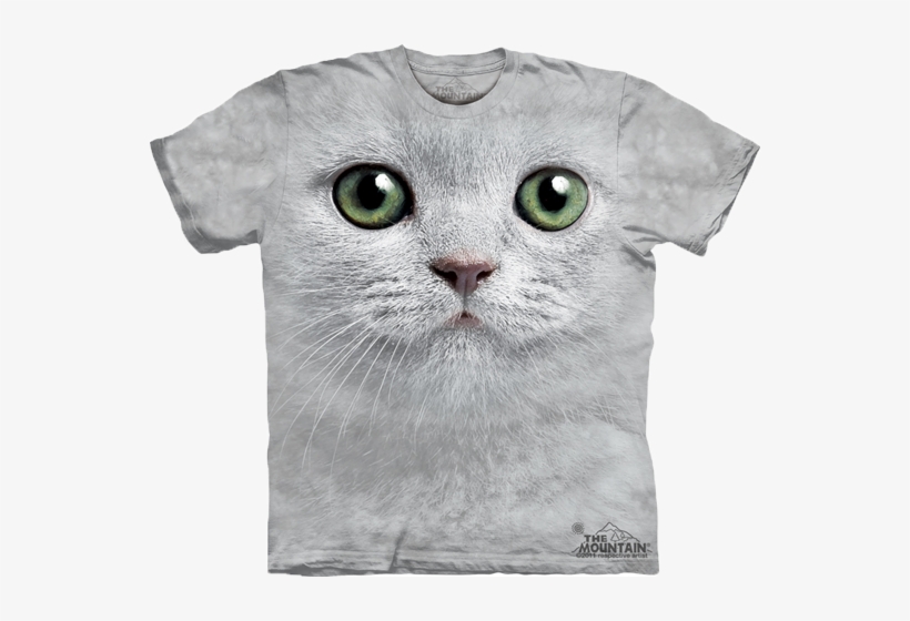 Green Eyes Face Available Now At Novelty Everywear - 3d Cat Shirt, transparent png