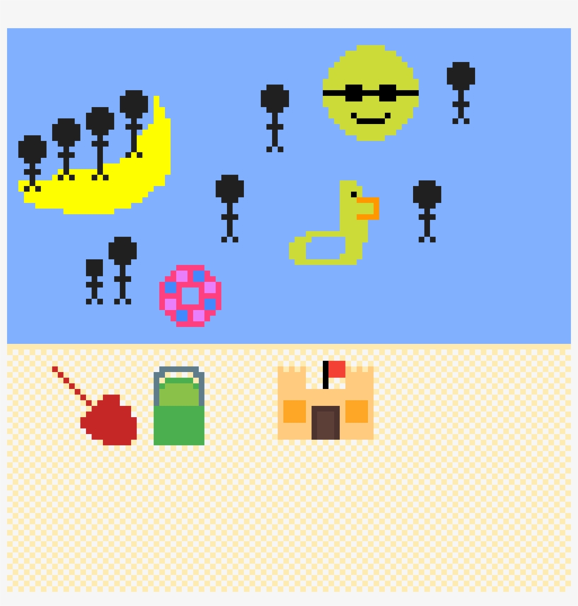 Sunny Day At The Beach, transparent png