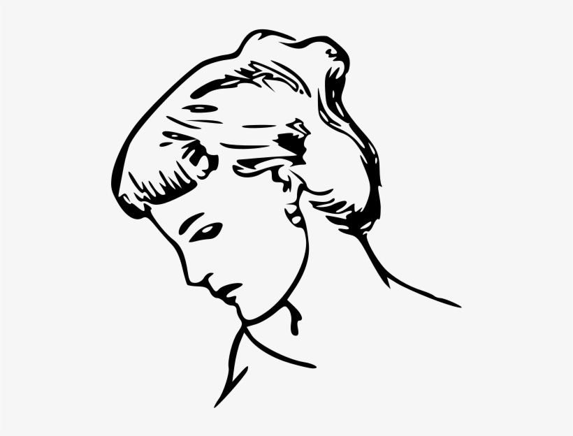 Female Profile Drawing Png Clip Arts - Peace Ecards, transparent png