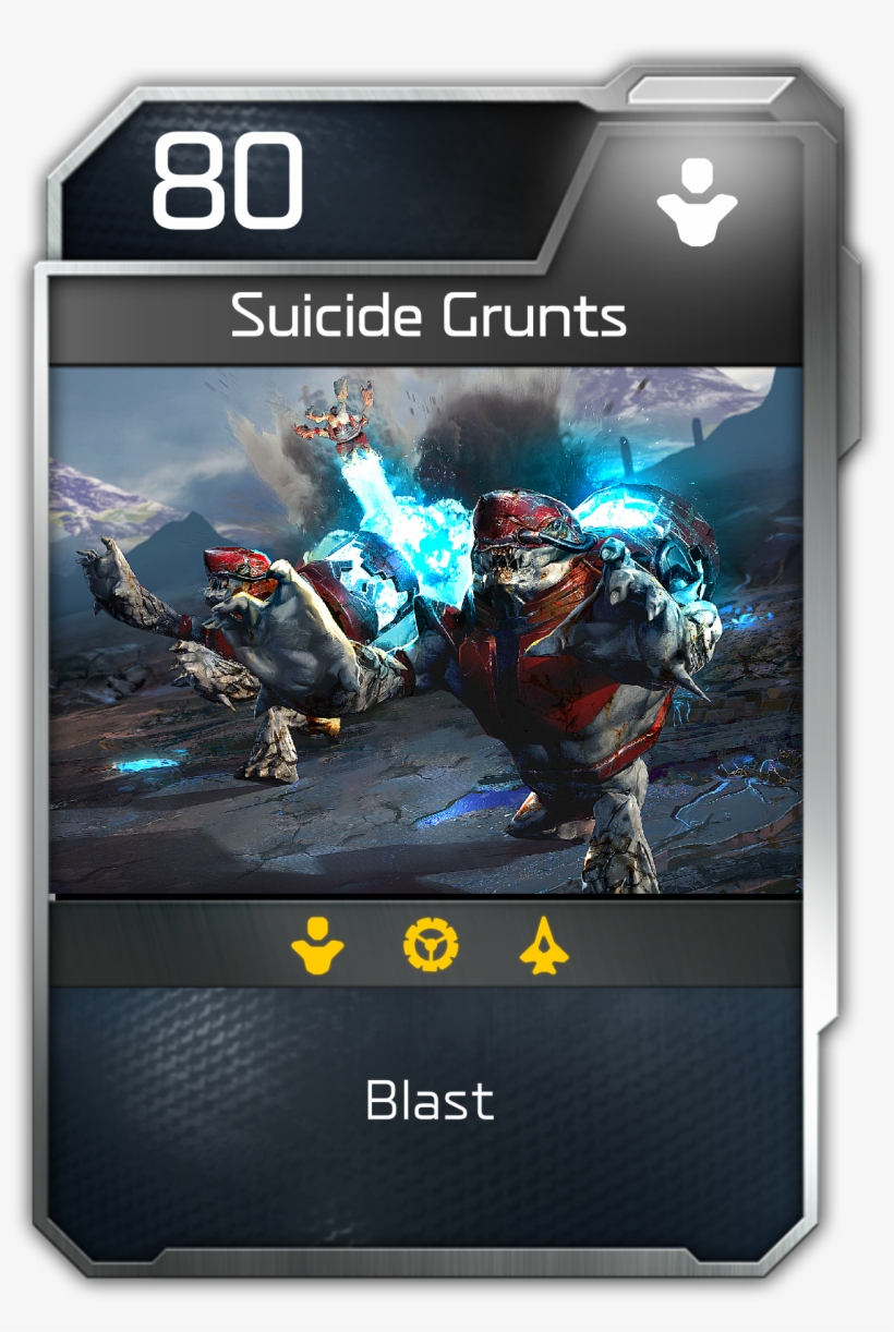 Grunts Blast - Halo Wars 2 Cartas, transparent png