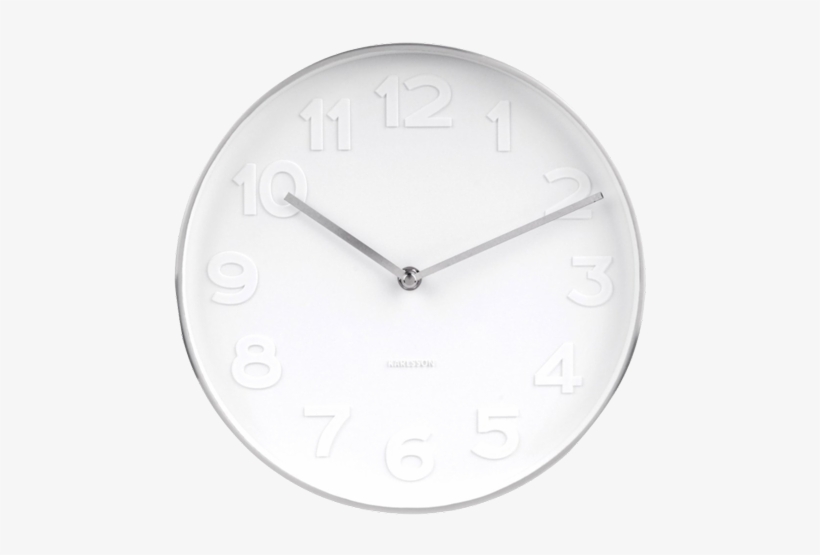 Karlsson Large Mr White Wall Clock Numbers Karlsson Mr White Numbers Gold Clock Small