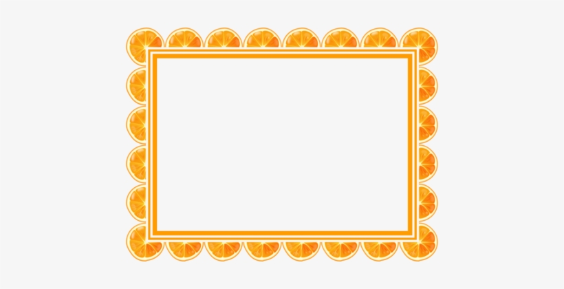Orange Picture Frames Film Frame Encapsulated Postscript - Orange Rectangle Frames Clipart, transparent png