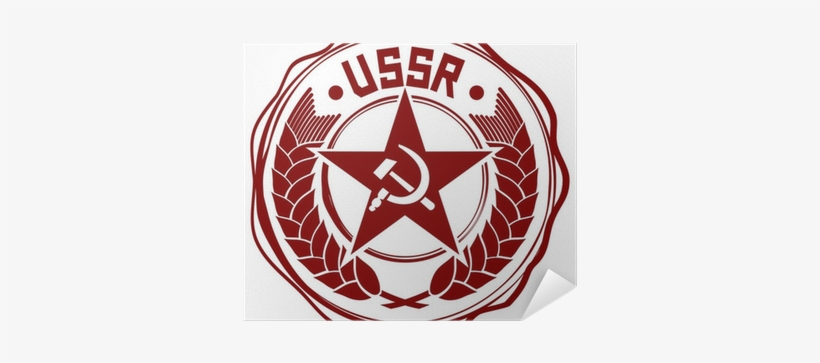 Soviet Union Wax Seal Poster • Pixers® • We Live To - Soviet Red Star, transparent png