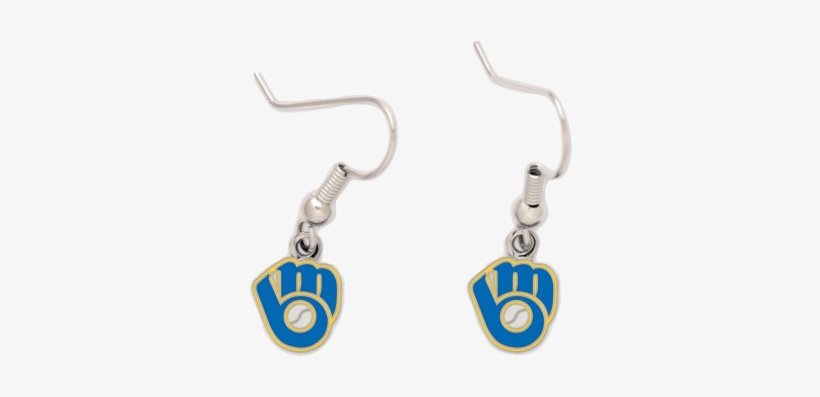 Milwaukee Brewers Glove Logo Dangle Earrings 6 Pc Min - Wincraft Ncaa University Of Wisconsin 74006091 Earrings, transparent png