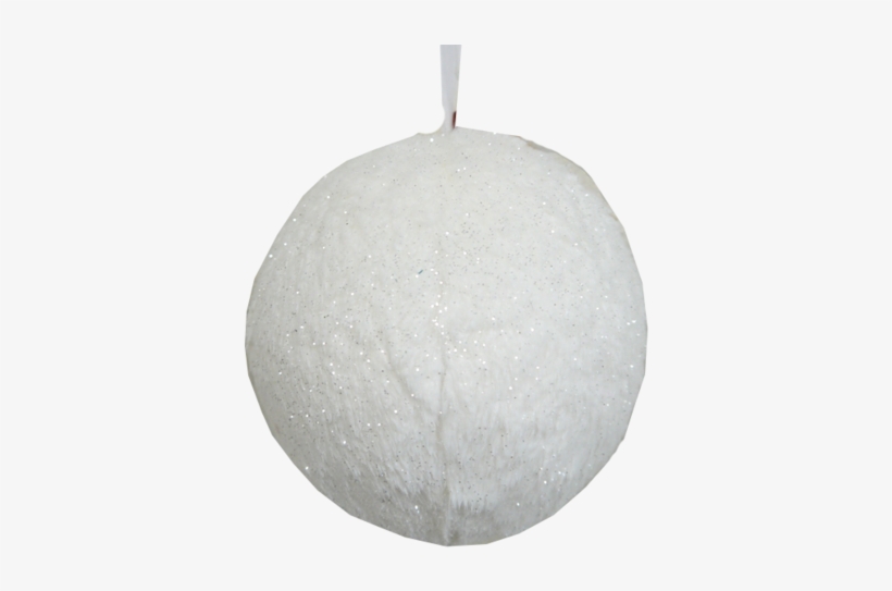 White Snow Glitter Ball Ornament - Sphere, transparent png