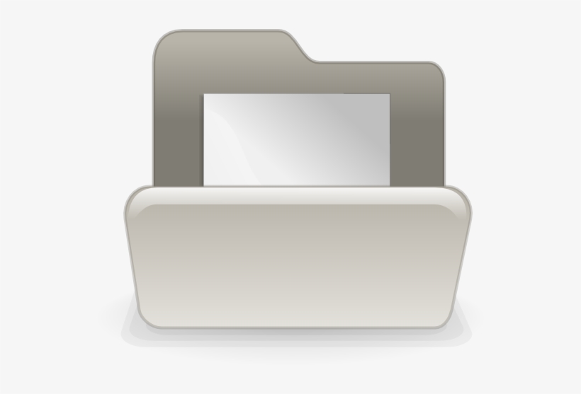 White Folder Icon Png - Icon, transparent png