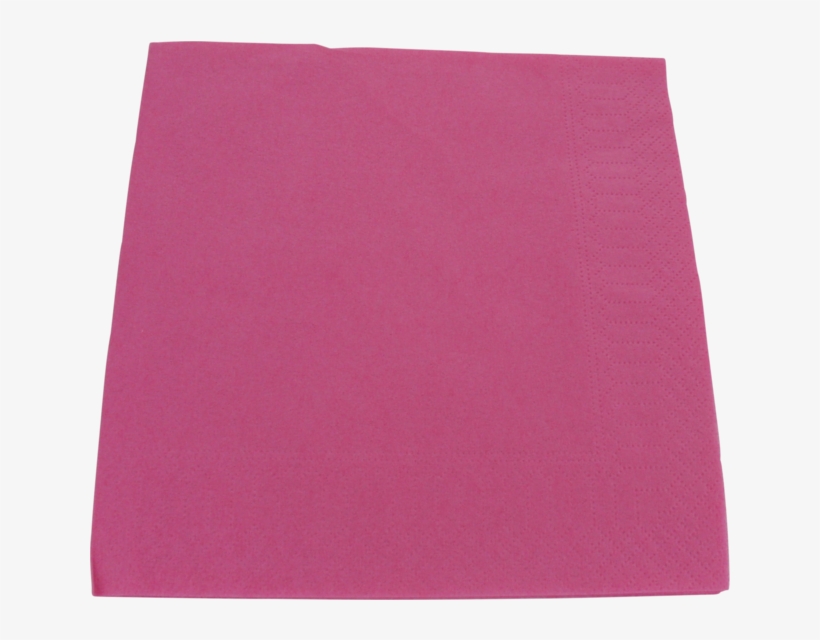 Napkin, Paper, 2-ply, 33x33cm, Fuchsia - Napkin, transparent png