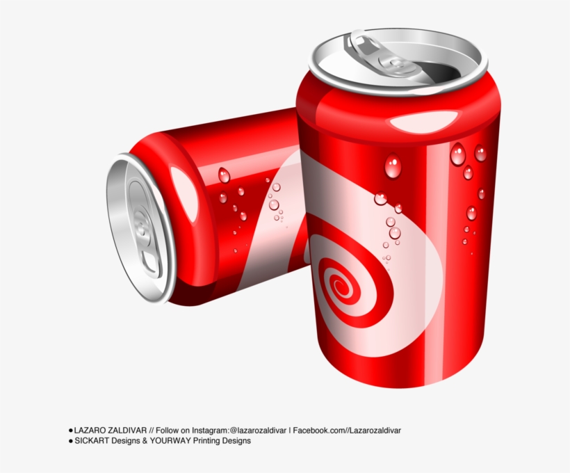 Soda Cans - Flowing Soda, transparent png