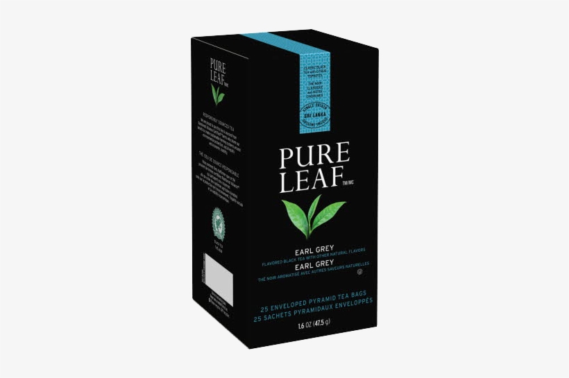 Pure Leafᵀᴹ Hot Tea Bags Earl Gray 25 Count, Pack Of - Pure Leaf Peppermint Tea, transparent png