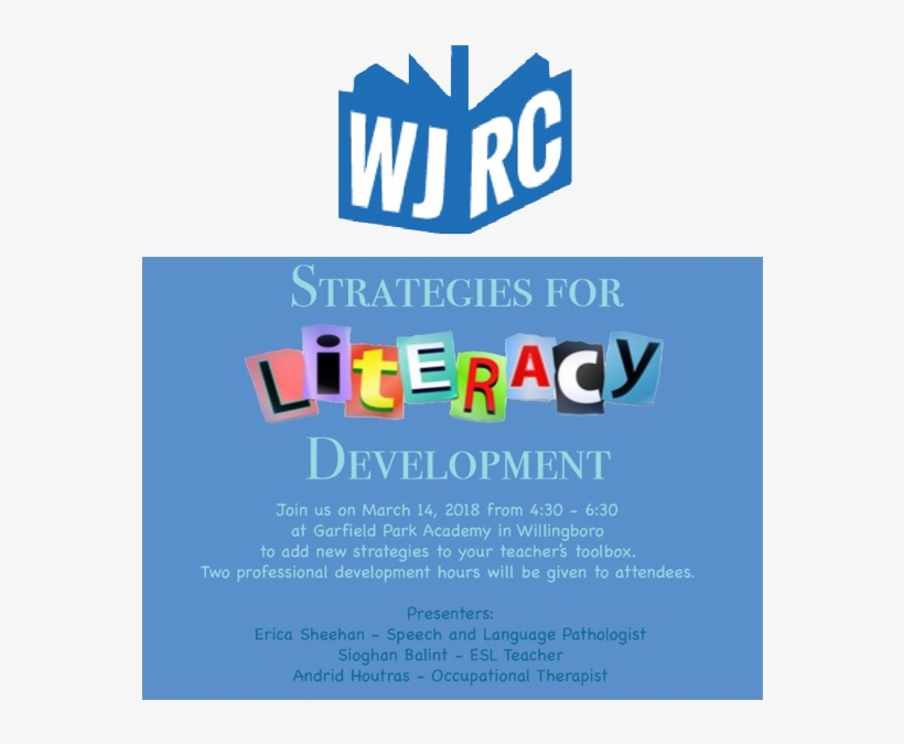 Wjrc Literacy Strategies Workshop At Gpa - Graphic Design, transparent png