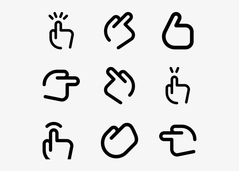 Hands & Gestures - Science Icons Vector Png, transparent png