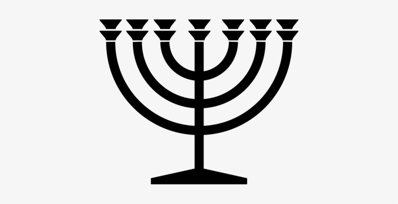 Menorah Jewish Candle Judaism Hebrew Holid - Menorah Png, transparent png
