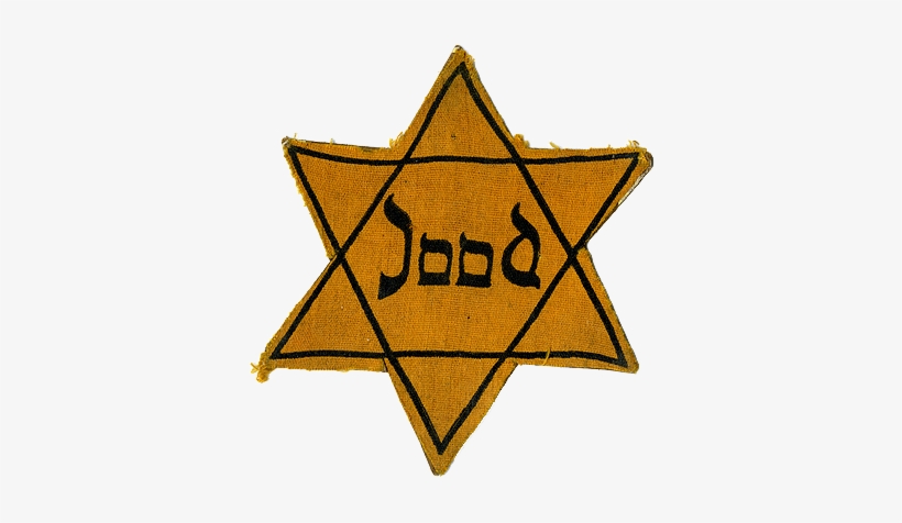 Ww Ii Star Of David With The Dutch Word For Jew With - Jewish Star Anne Frank, transparent png