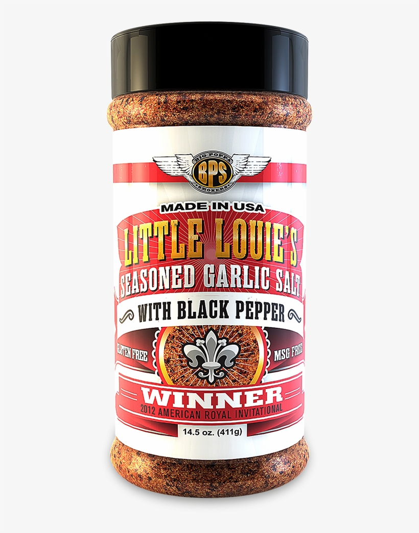 Little Louie's Garlic Salt W/ Black Pepper - Riverside Bps 'little Louie's' Seasoned Garlic Salt, transparent png