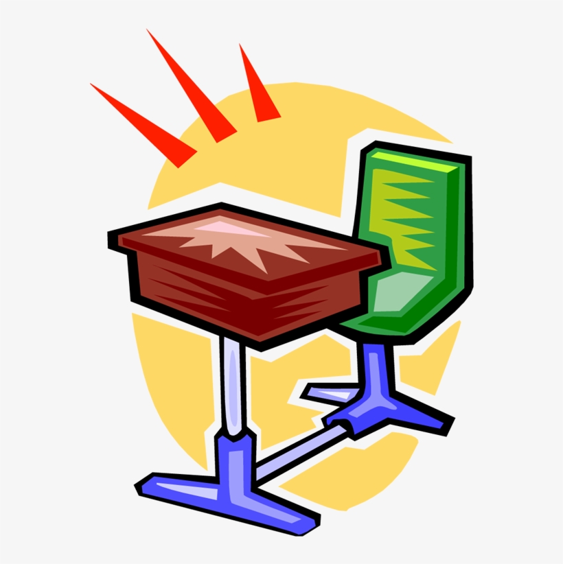 Clean Student Desk Clipart - Desk Clip Art, transparent png