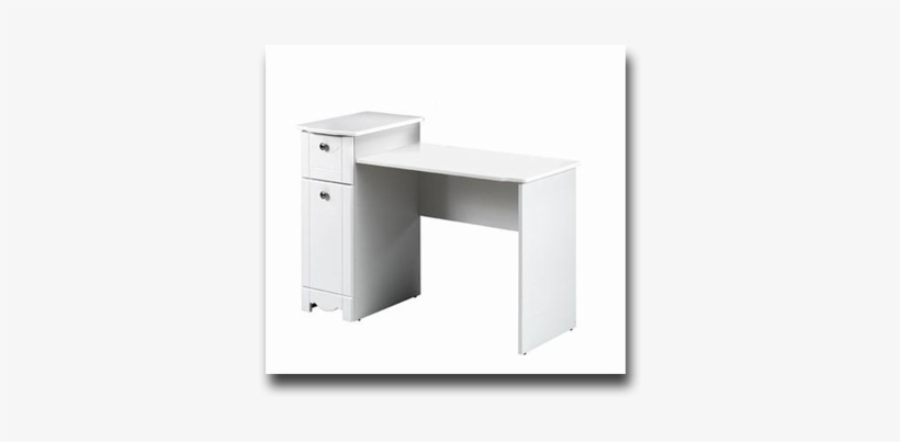Makeup Desk - Dixie Desk / Vanity From Nexera, White, transparent png