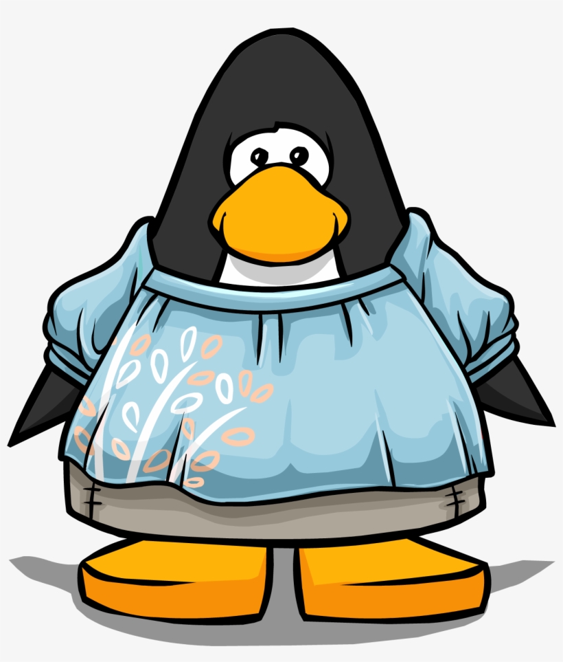 Baby Blue Blouse Pc - Club Penguin Blue Tux, transparent png