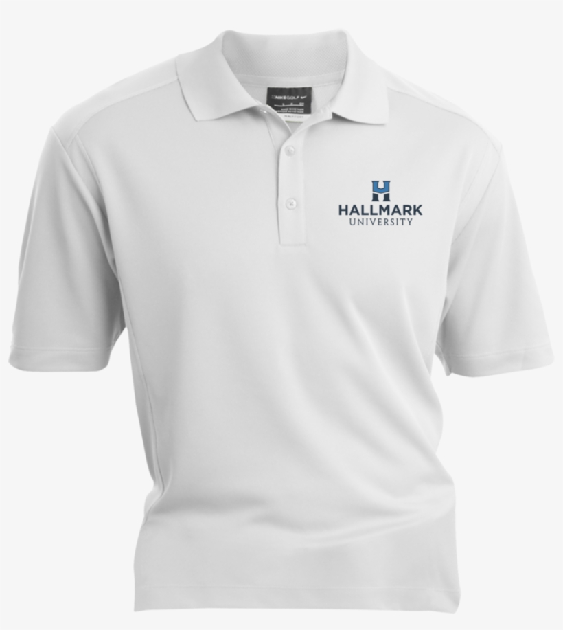 Hallmark University Nike® Dri-fit Polo Shirt In White - Polo Shirt, transparent png