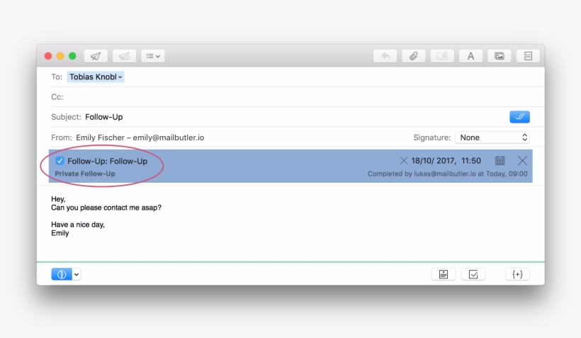 Mailbutler's Follow-up Reminder Activation Box - File System, transparent png
