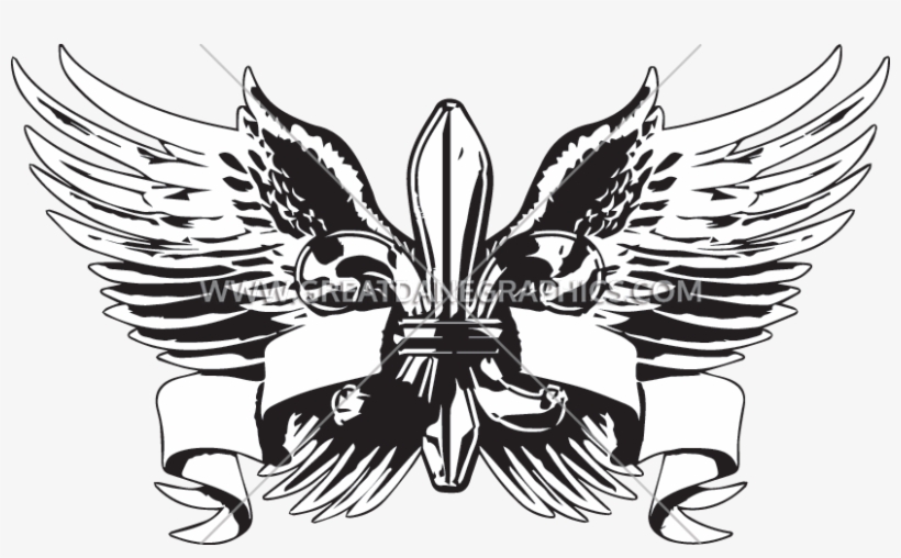 Fleur De Lis Wings, transparent png