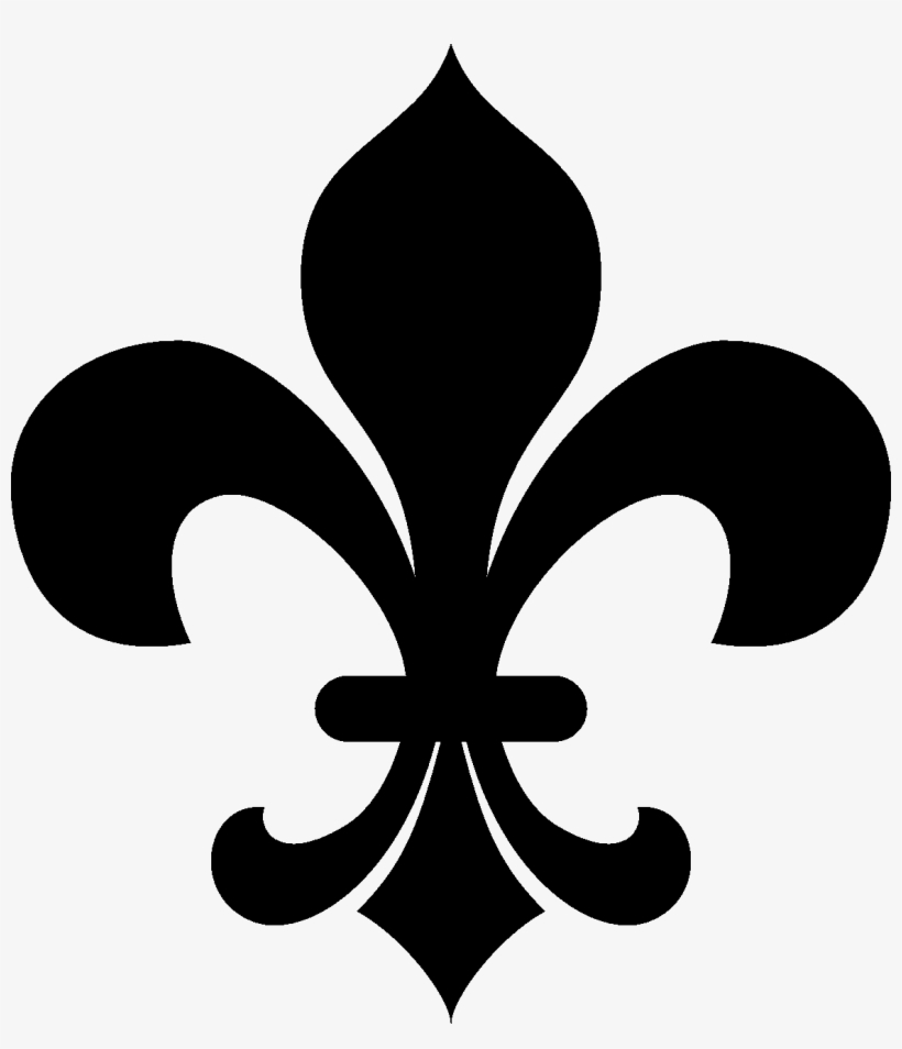 No Clipart - Fleur De Lis Black, transparent png