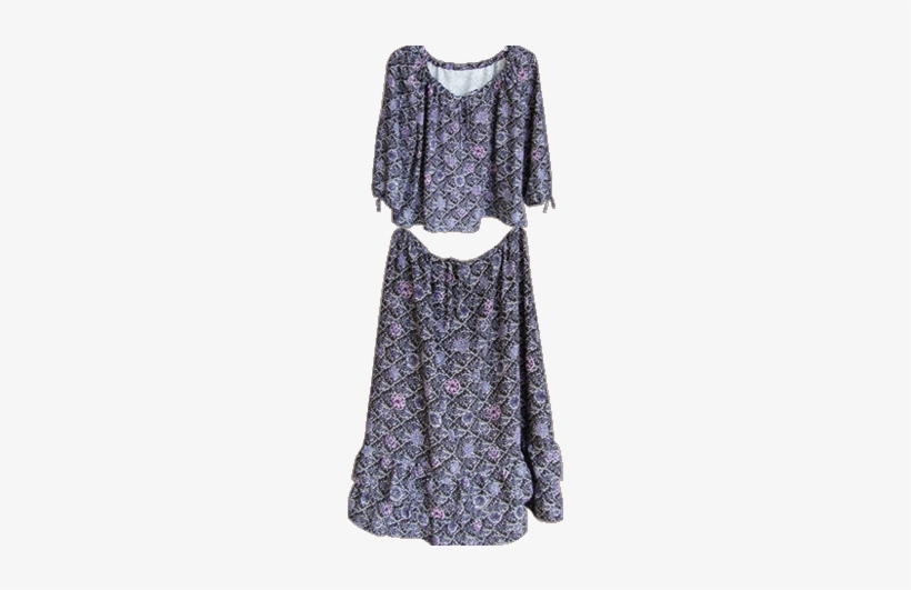 Mosaic Vagabond Skirt Blouse - Lace, transparent png