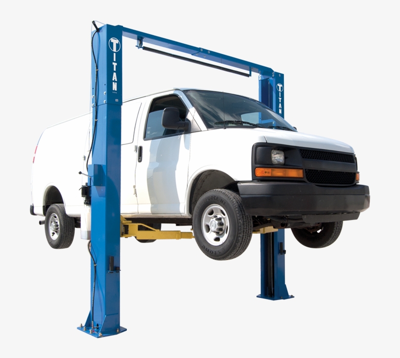 Titan 11,000 Lb 2-post Adjustable Column Clear Floor - Pound, transparent png
