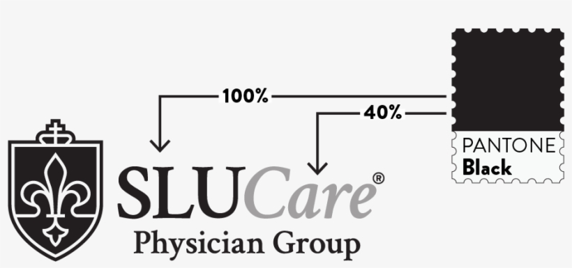 Slucare Black And White Logo Elements Defined - Saint Louis University, transparent png