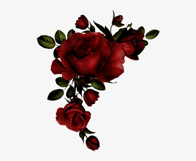 Золотая Бабочка - Roses Corner Border Png, transparent png