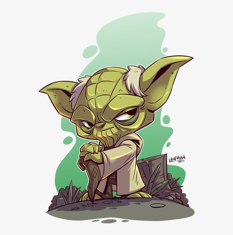Yoda - Star Wars Chibi Yoda, transparent png