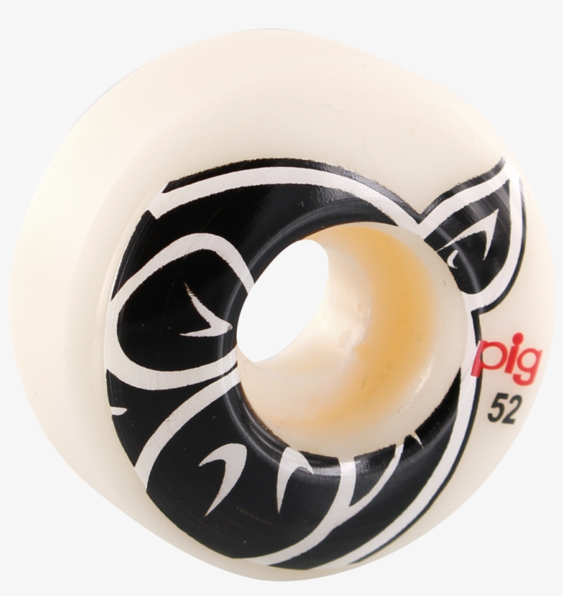 Pig Head Natural 52mm 101a - Pig Head Skateboard Wheels - Natural - 52mm 101a, transparent png