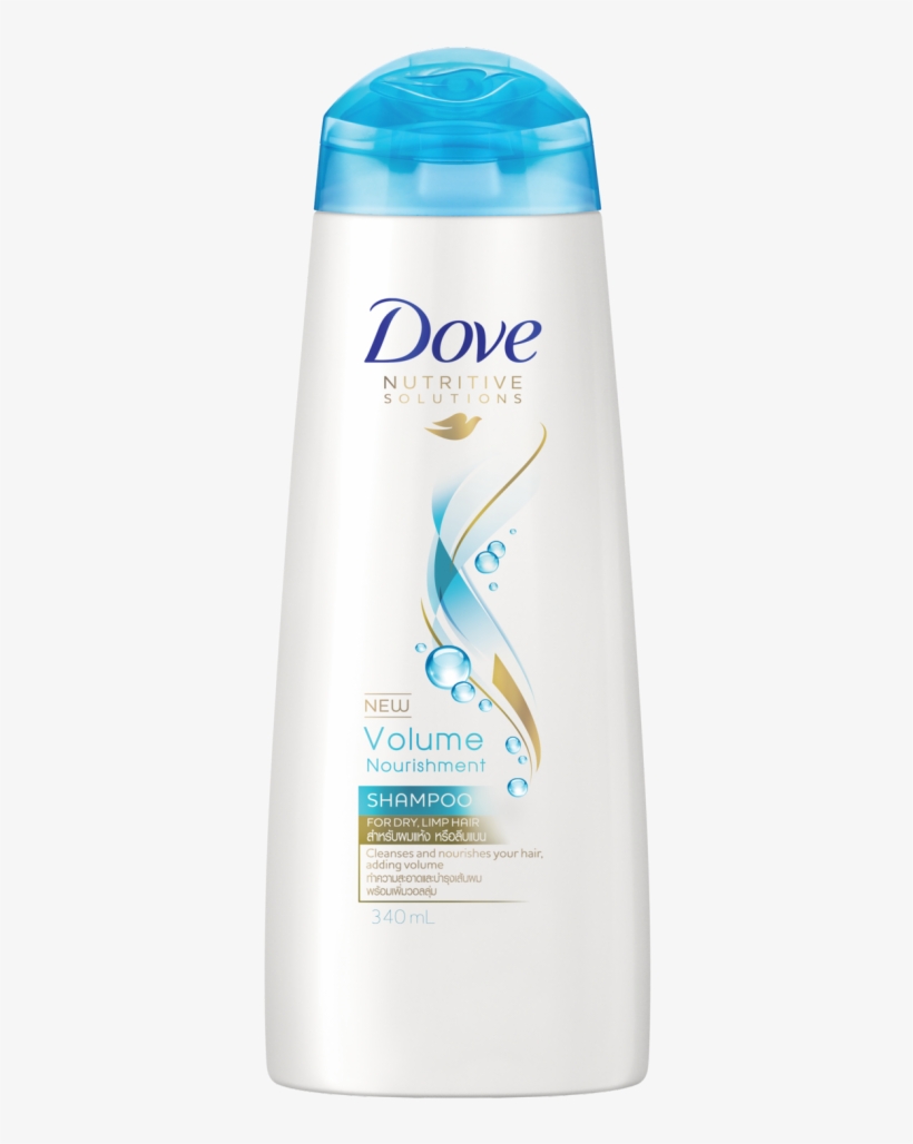 Dove Volume Nourishment Shampoo, transparent png