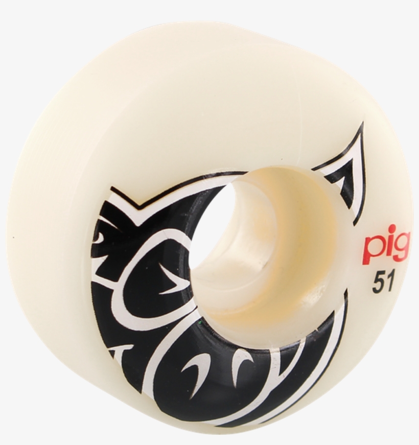 Pig Head Natural 51mm - Pig Head Natural Skate Wheels Natural, 54 Mm, transparent png