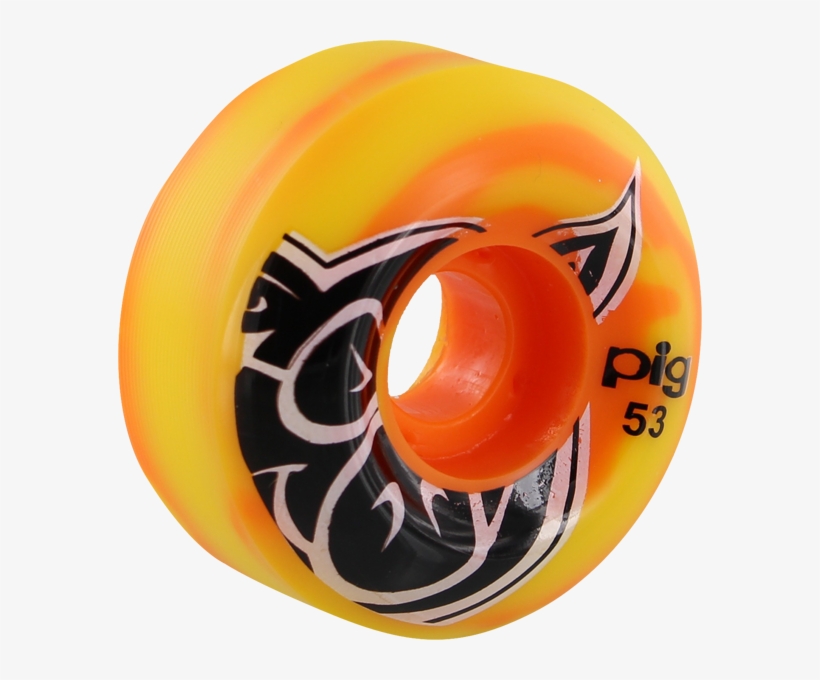 Pig Head Swirl Wheels - Pig Head Swirl Speedline Skateboard Wheels - 53mm, transparent png