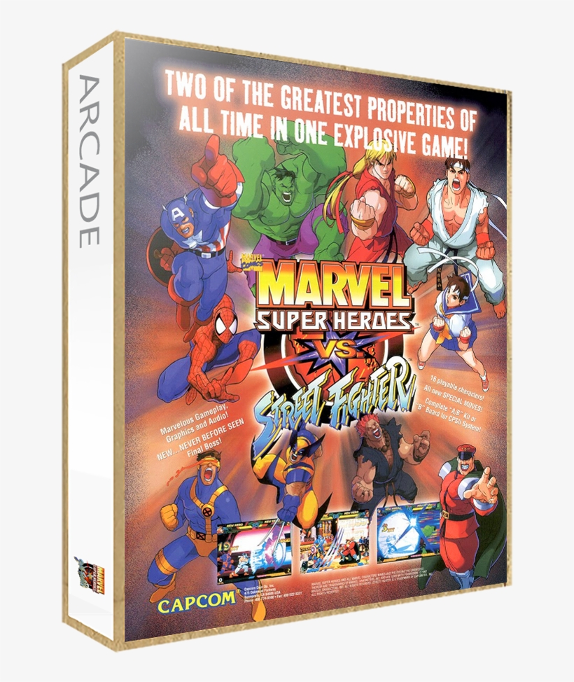 Marvel Super Heroes Vs - Marvel Super Heroes Vs Street Fighter Cab, transparent png