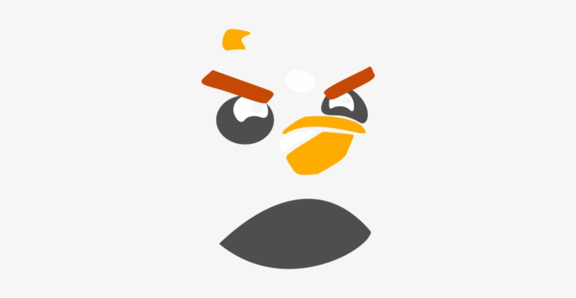 Download Transparent Angry Birds Shirt - Angry Bird Bomb Face - PNGkit