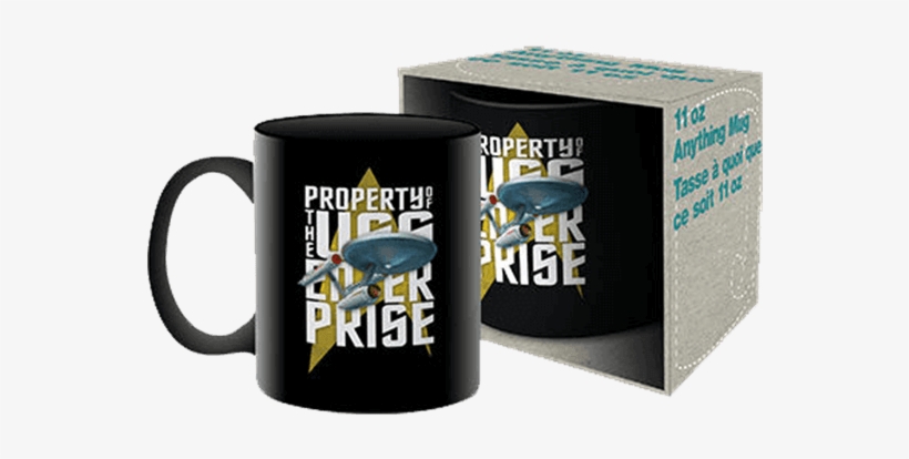 Property Of Uss Enterprise Mug - Star Trek Enterprise Mug, transparent png