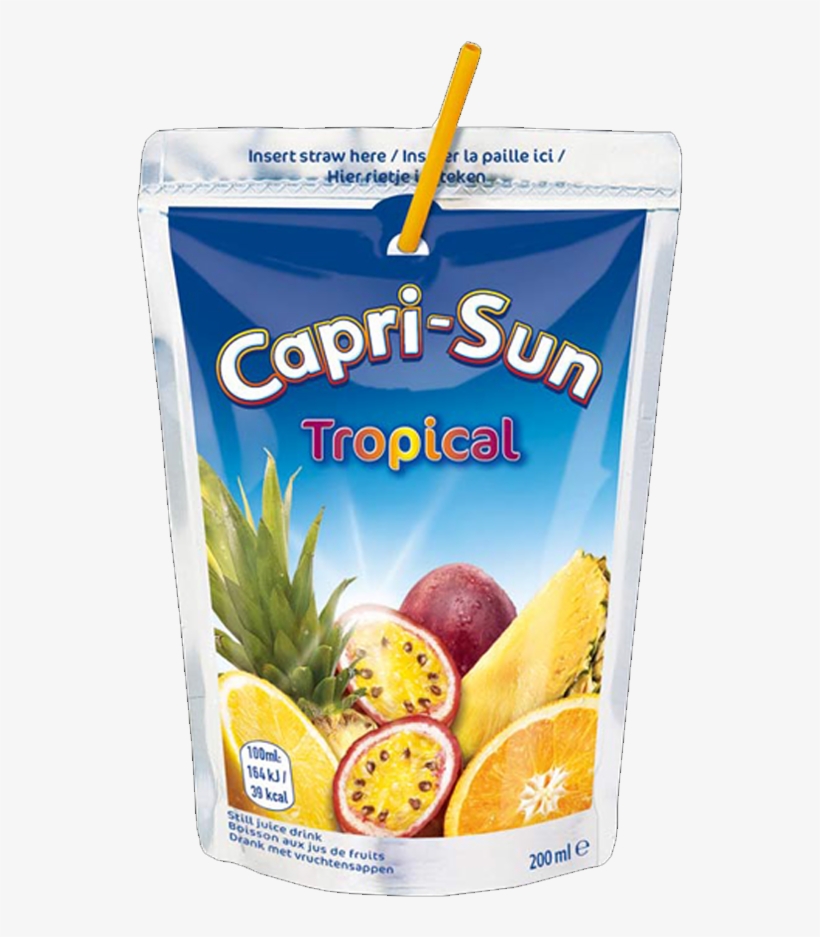Thirster 100 Prune Juice Image - Capri-sun Tropical 10 X 200ml, transparent png