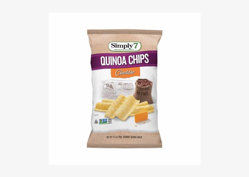 Auction - Simply 7 - Quinoa Chips Cheddar - 3.5 Oz., transparent png