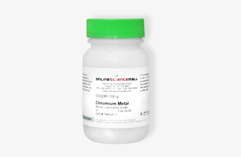 Chromium Metal Fused Pieces, Lab Grade, 100g - Metal, transparent png