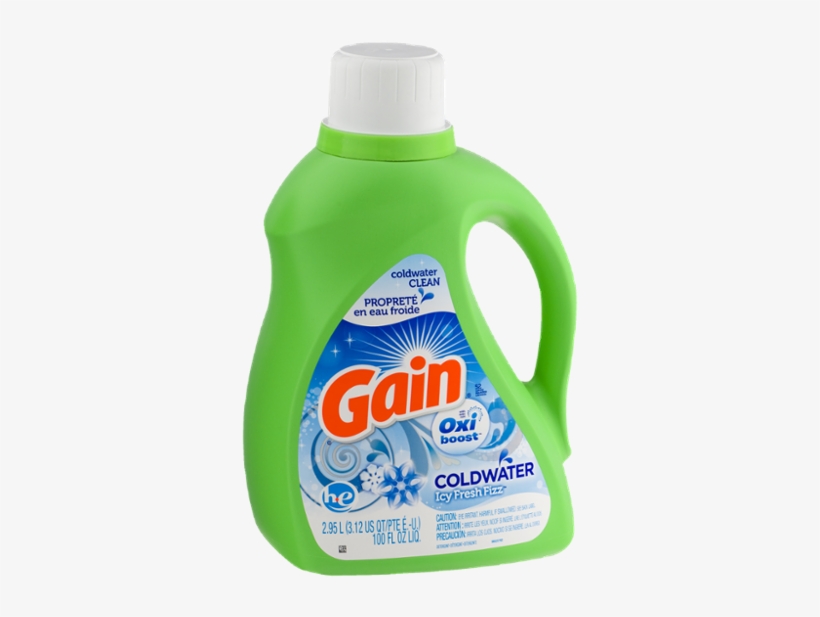 Gain Coldwater Icy Fresh Fizz Scent With Oxi Booster, transparent png