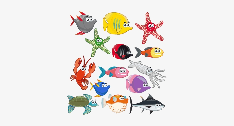 Sea Creatures Kids Stickers - Sea Creatures For Kids, transparent png