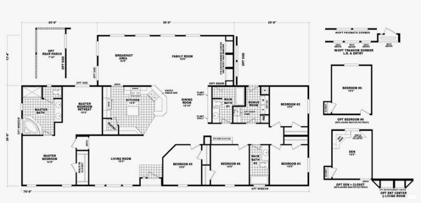 5 Beds - Mobile Home, transparent png