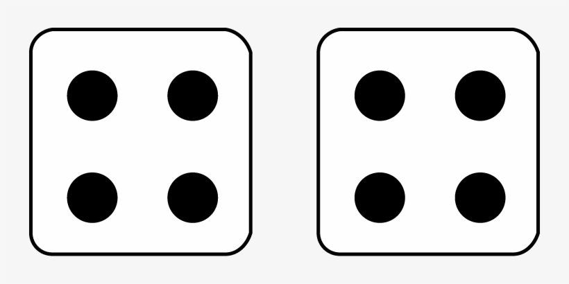 Dice Clipart Transparent Background - Clip Art Dice 4, transparent png
