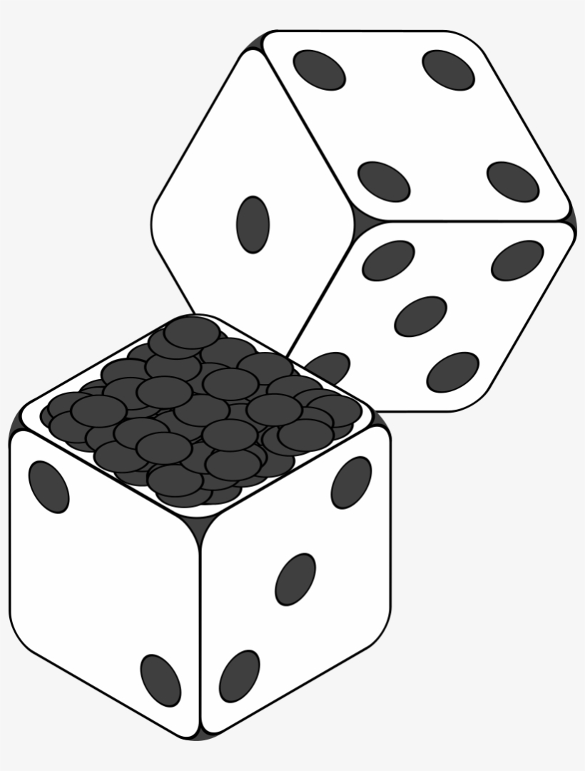 Open - 2 Dice, transparent png