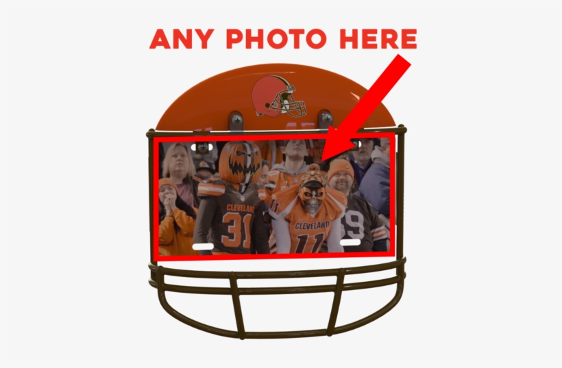 Cleveland Browns Custom Metal Photo - Cleveland Browns, transparent png