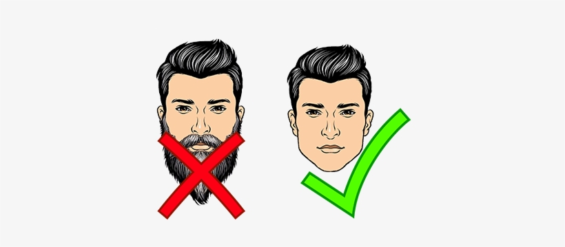 Don't Let Anything Come Between You And Your Respirator - No Facial Hair Respirator, transparent png