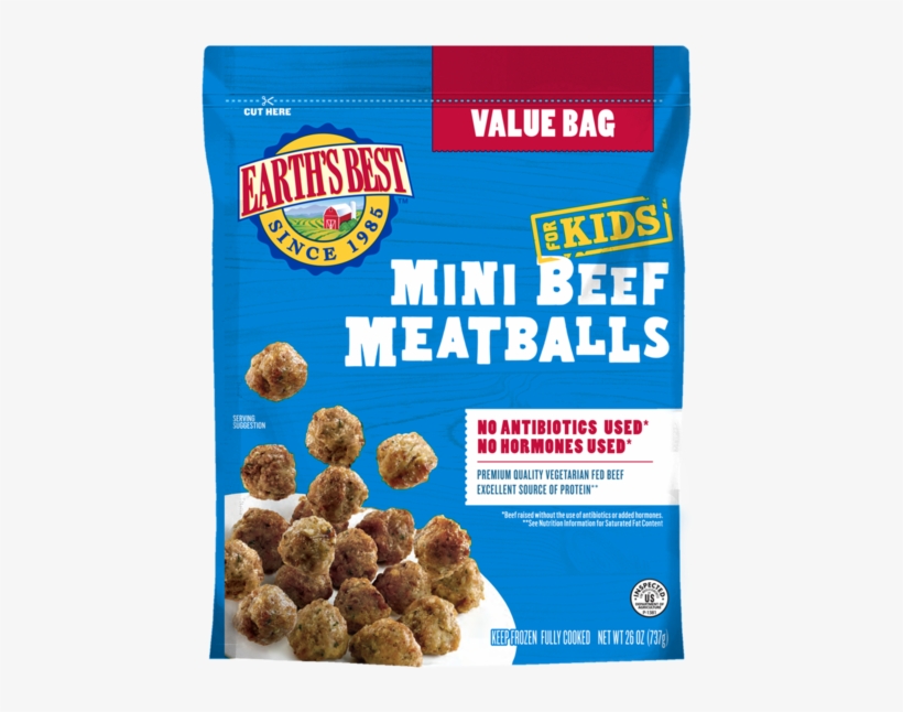 Mini Beef Meatballs Value Size - Earth's Best, transparent png