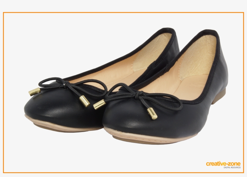 Black Womens Shoes, Transparent - Ballet Flat, transparent png